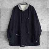 イヴ サンローラン 1990's ヴィンテージ YSLロゴ リバーシブル ブルゾン ミドルコート ホワイト / ネイビー - NEWSED