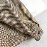 イヴ サンローラン 1990's ヴィンテージ リバーシブル YSLロゴ スエード調 ブルゾン ブラック チェック柄 - NEWSED