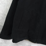 イヴ サンローラン 1990's ヴィンテージ リバーシブル YSLロゴ スエード調 ブルゾン ブラック チェック柄 - NEWSED