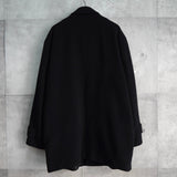 イヴ サンローラン 1990's ヴィンテージ YSLロゴ ウールコート ミドルコート ブラック - NEWSED