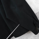 イヴ サンローラン 1990's ヴィンテージ リバーシブル YSLロゴ スエード調 ブルゾン ブラック チェック柄 - NEWSED