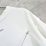 イヴ サンローラン 1990's ヴィンテージ スウェット YSLロゴ 刺繍 ホワイト - NEWSED