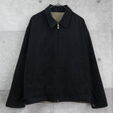 イヴ サンローラン 1990's ヴィンテージ リバーシブル YSLロゴ スエード調 ブルゾン ブラック チェック柄 - NEWSED