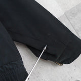 イヴ サンローラン 1990's ヴィンテージ リバーシブル YSLロゴ スエード調 ブルゾン ブラック チェック柄 - NEWSED