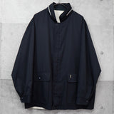 イヴ サンローラン 1990's ヴィンテージ YSLロゴ 刺繍 リバーシブル ナイロンジャケット ブルゾン オフホワイト / ブラック - NEWSED