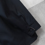 イヴ サンローラン 1990's ヴィンテージ YSLロゴ 刺繍 リバーシブル ミドル丈 ブルゾン ナイロンジャケット ネイビー / ベージュ - NEWSED