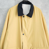 イヴ サンローラン 1990's ヴィンテージ YSLロゴ リバーシブル ナイロンジャケット ブルゾン イエロー / オフホワイト - NEWSED