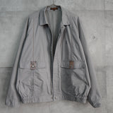 イヴ サンローラン 1990's ヴィンテージ YSLロゴ ブルゾン ホワイトグレー - NEWSED