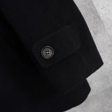 イヴ サンローラン 1990's ヴィンテージ YSLロゴ ウールコート ミドルコート ブラック - NEWSED