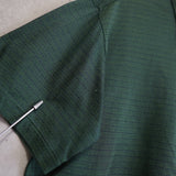 1990's イヴ・サンローラン カサンドラロゴ YSLロゴ ワンポイント刺繍 半袖ポロシャツ モスグリーン Lサイズ - NEWSED