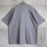 1990's イヴ・サンローラン カサンドラロゴ YSLロゴ ワンポイント刺繍 半袖シャツ Lサイズ デッドストック - NEWSED