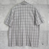 イヴ・サンローラン 1990's 半袖ポロシャツ カサンドラロゴ YSLロゴ グレー L〜XL相当 - NEWSED