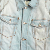 ヴェルサーチ 1990's〜2000's バッグロゴ ウォッシュ加工 デニムジャケット ブルー - NEWSED