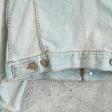 ヴェルサーチ 1990's〜2000's バッグロゴ ウォッシュ加工 デニムジャケット ブルー - NEWSED