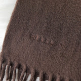 プラダ ロゴ カシミヤ マフラー ブラウン