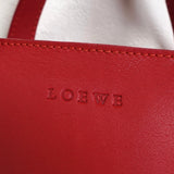 ロエベ ロゴ レザー ミニ ハンドバッグ レッド