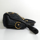 バレンシアガ ジャイアンドミニシティ レザー 2way ハンドバッグ ショルダーバッグ ブラック / グレー