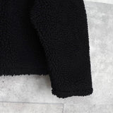 ナイキ ビッグ スウッシュロゴ ボアジャケット ブラック