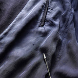 バーバリー ウール ステンカラーコート ネイビー