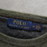 ポロ ラルフローレン ポニーロゴ ニット カーキ