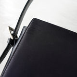 バレンシアガ BBロゴ ナイロン / レザー ワンショルダーバッグ ハンドバッグ ブラック