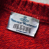 ヴィヴィアン ウエストウッド オーブロゴ ニット レッド