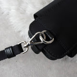 プラダ ポコノ テスート サファイアーノ ナイロン/レザー スマホホルダー ブラック 1ZT023 ストラップ付 - NEWSED