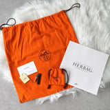 エルメス 2003年製 エールバッグPM レザー × トワルオフィシエ / トワルアッシュ □G刻 2way ハンドバッグ ショルダーバッグ ブラック / ベージュ - NEWSED