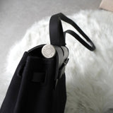 エルメス 2003年製 エールバッグPM レザー × トワルオフィシエ / トワルアッシュ □G刻 2way ハンドバッグ ショルダーバッグ ブラック / ベージュ - NEWSED