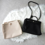 エルメス 2003年製 エールバッグPM レザー × トワルオフィシエ / トワルアッシュ □G刻 2way ハンドバッグ ショルダーバッグ ブラック / ベージュ - NEWSED