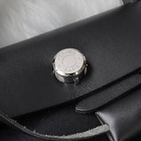 エルメス 2003年製 エールバッグPM レザー × トワルオフィシエ / トワルアッシュ □G刻 2way ハンドバッグ ショルダーバッグ ブラック / ベージュ - NEWSED