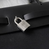 エルメス 2003年製 エールバッグPM レザー × トワルオフィシエ / トワルアッシュ □G刻 2way ハンドバッグ ショルダーバッグ ブラック / ベージュ - NEWSED