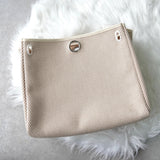 エルメス 2003年製 エールバッグPM レザー × トワルオフィシエ / トワルアッシュ □G刻 2way ハンドバッグ ショルダーバッグ ブラック / ベージュ - NEWSED