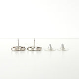 シャネル 2005年製 ココマーク ラインストーン ピアス シルバー - NEWSED