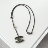 シャネル 2006年製 ココマーク ラインストーン ネックレス シルバー - NEWSED