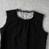 コムデギャルソン 2006年製 カットオフ レイヤード ベスト レディース ブラック - NEWSED
