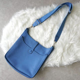 エルメス 2014年製 エブリンIIIGM トリヨンクレマンス SV金具 □R刻 ショルダーバッグ ブルーパラダイス 箱付き - NEWSED