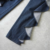 エムエムシックス メゾン マルジェラ 2016AW サイドフリル デニム ジーンズ レディース - NEWSED