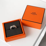 エルメス 2022年製 アンシェネ シェーヌダンクル 指輪 リング 51サイズ / 10号 箱付き - NEWSED