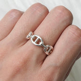 エルメス シェーヌダンクル アンシェネ 2023年製 シルバー925 指輪 リング 14号 - NEWSED