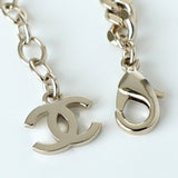 シャネル 2023年製 ロゴ ココマーク ラインストーン 喜平 ネックレス GPゴールド - NEWSED