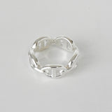 エルメス 2025年製 アンシェネ シェーヌダンクル シルバー925 指輪 リング サイズ51 / 10.5号 箱付き - NEWSED