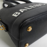 バレンシアガ ヴィル レザー 2way ハンドバッグ ショルダーバッグ ブラック