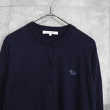 メゾンキツネ フォックスパッチ カーディガン ネイビー レディース