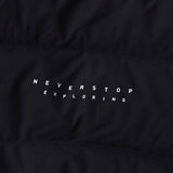 ザ ノースフェイス ドライベント ロゴ ロング丈 ダウンジャケット ダウンコート ブラック