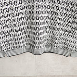 フェンディ 21AW ズッカ クルーネック ニット ホワイト / ブラック - NEWSED