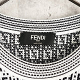 フェンディ 21AW ズッカ クルーネック ニット ホワイト / ブラック - NEWSED