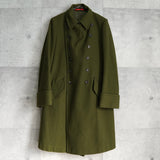 ワイズ レッド レーベル ダブルブレスト ウールコート カーキ