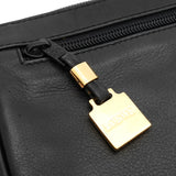 ロエベ アナグラム レザー ショルダーバッグ ブラック