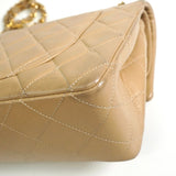 シャネル ココマーク マトラッセ23 ターンロック ラムスキン ダブルフラップ チェーン 2way ショルダーバッグ ベージュ 1番台6桁 - NEWSED